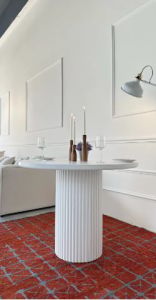 Negüzelev Bloom Beyaz Masa 110x110 cm