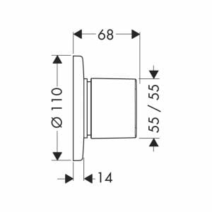 Hansgrohe Metris Trio/Quattro Ankastre Açma-Kapama Ve Yönlendirme Valfi