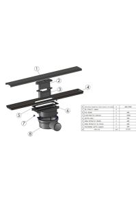 Sukar Line/4 E 30 cm Lineer Duş Kanalı Cube Izgaralı