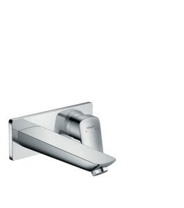 Hansgrohe Logis Tek kollu Lavabo bataryası ankastre duvara monte, 19.5 cm gaga ile