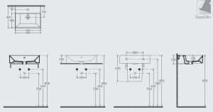 İsvea Sistema Z Frame Lavabo 50 cm