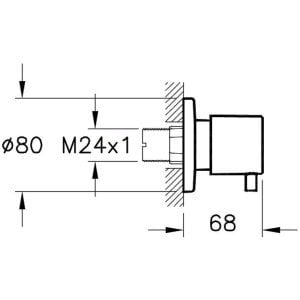 Ankastre stop valf (sıva üstü grubu)