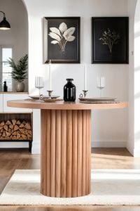 Colmar Naturel Ahşap Masa Takımı