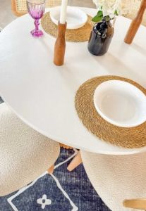 Negüzelev Lucas Masa Takımı Beyaz Meşe