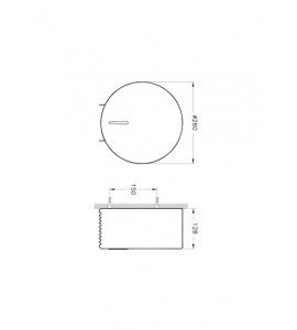 Arkitekta Tuvalet Kağıtlığı (Yuvarlak)