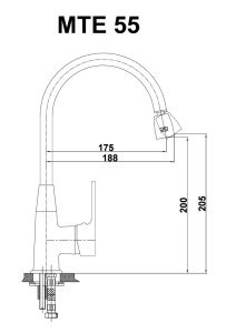 GPD MTE55 Solus Tek Gövde Evye Bataryası