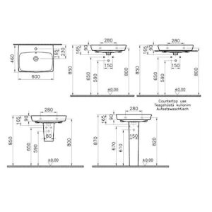 VitrA Metropole Lavabo 60 cm