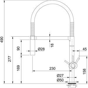 Franke Lounge Doccia Krom Evye Bataryası