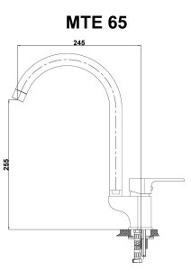 GPD MTE65 Atros Tek Gövde Evye Bataryası